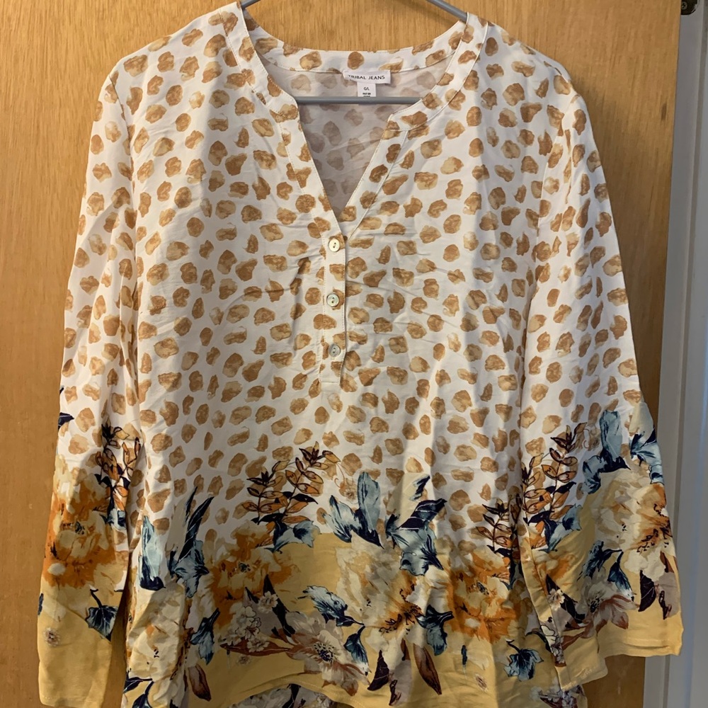 Tribal womens flowy top